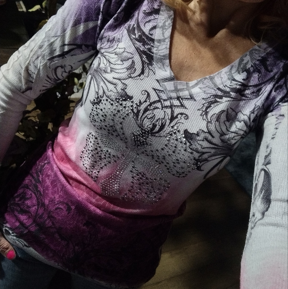 Embellished long sleeved top - Picture 3 of 14